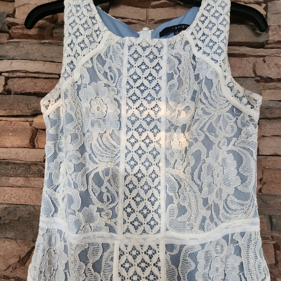 Sangria Overlay Lace Dress - Picture 4 of 6